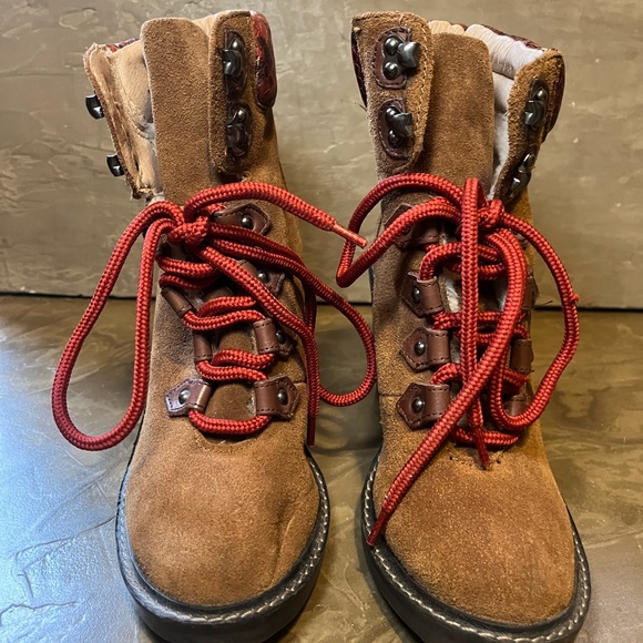 Aldo Shoes - ALDO Hiking Fashion Boots with Red Laces Women’s size 6.5